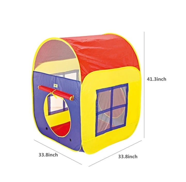 Portable Kids Play Tent House with 50 Balls – Foldable Baby Play Hut Indoor & Outdoor