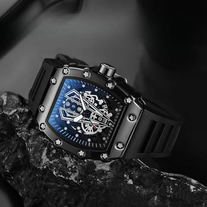 Men’s Skeleton Automatic  – Richard Mile Premium watch, 50M Water Resistant
