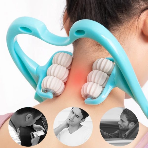 6-Wheel Full-Body Massager: Ultimate Muscle Relief for Neck, Back, and Body Relaxation