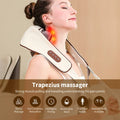 Wireless Rechargeable electric Neck & Shoulder Massager | Relaxing Neck & Back Massage Pillow