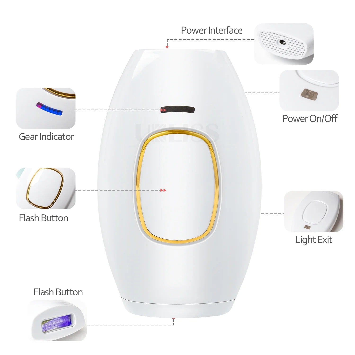 IPL Permanent Hair Removal Device For Women