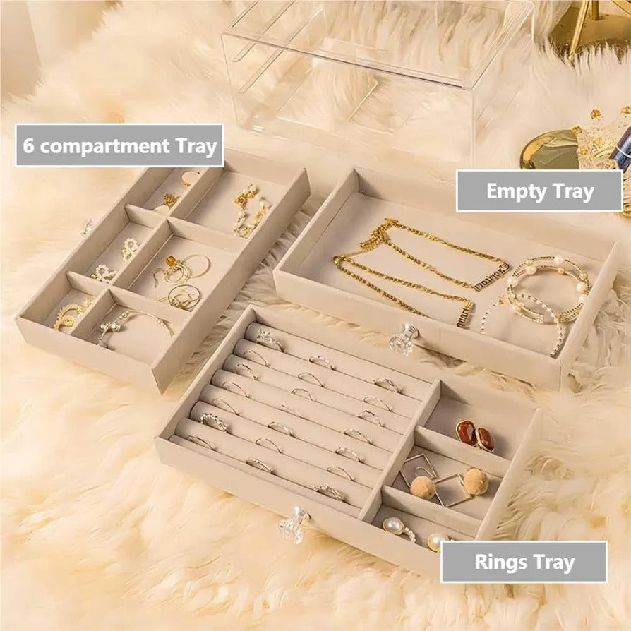 Organize Accessories Easily Protect Valuables Safely Elegant Built-In Mirror