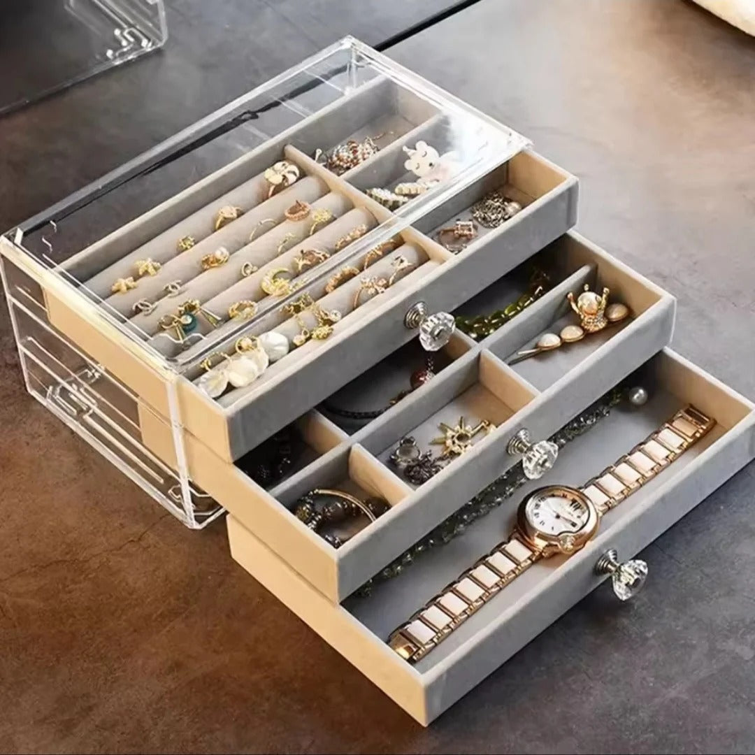 Organize Accessories Easily Protect Valuables Safely Elegant Built-In Mirror