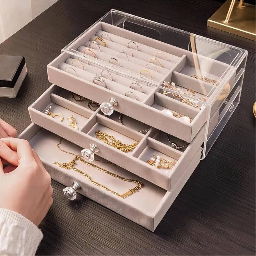 Organize Accessories Easily Protect Valuables Safely Elegant Built-In Mirror