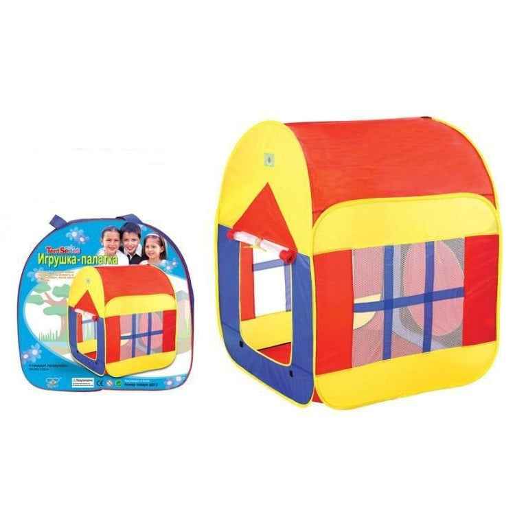Portable Kids Play Tent House with 50 Balls – Foldable Baby Play Hut Indoor & Outdoor